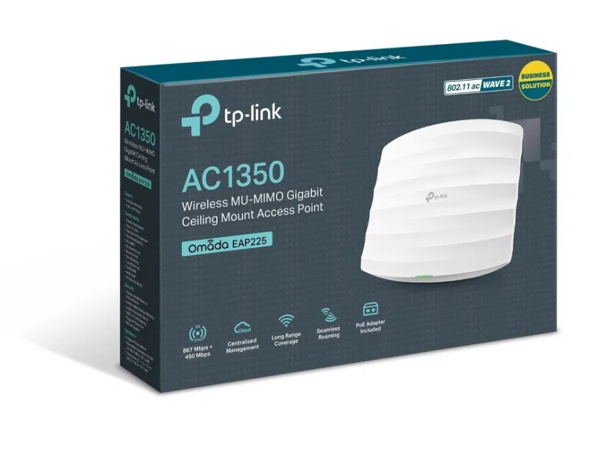Omada EAP225 2,4 GHz und 5 GHz AC1350 WLAN Accesspoint