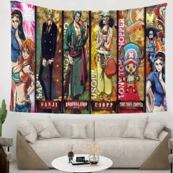 ONE PIECE Wandbehänge Nami Zoro Tapestry Hintergrund Tuch Schlafzimmer Wanddekoration