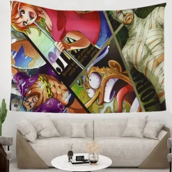 ONE PIECE Wandbehänge Nami Zoro Tapestry Hintergrund Tuch Schlafzimmer Wanddekoration