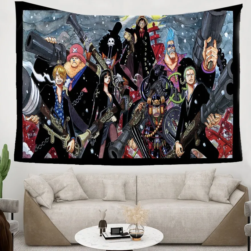 ONE PIECE Wandbehänge Nami Zoro Tapestry Hintergrund Tuch Schlafzimmer Wanddekoration