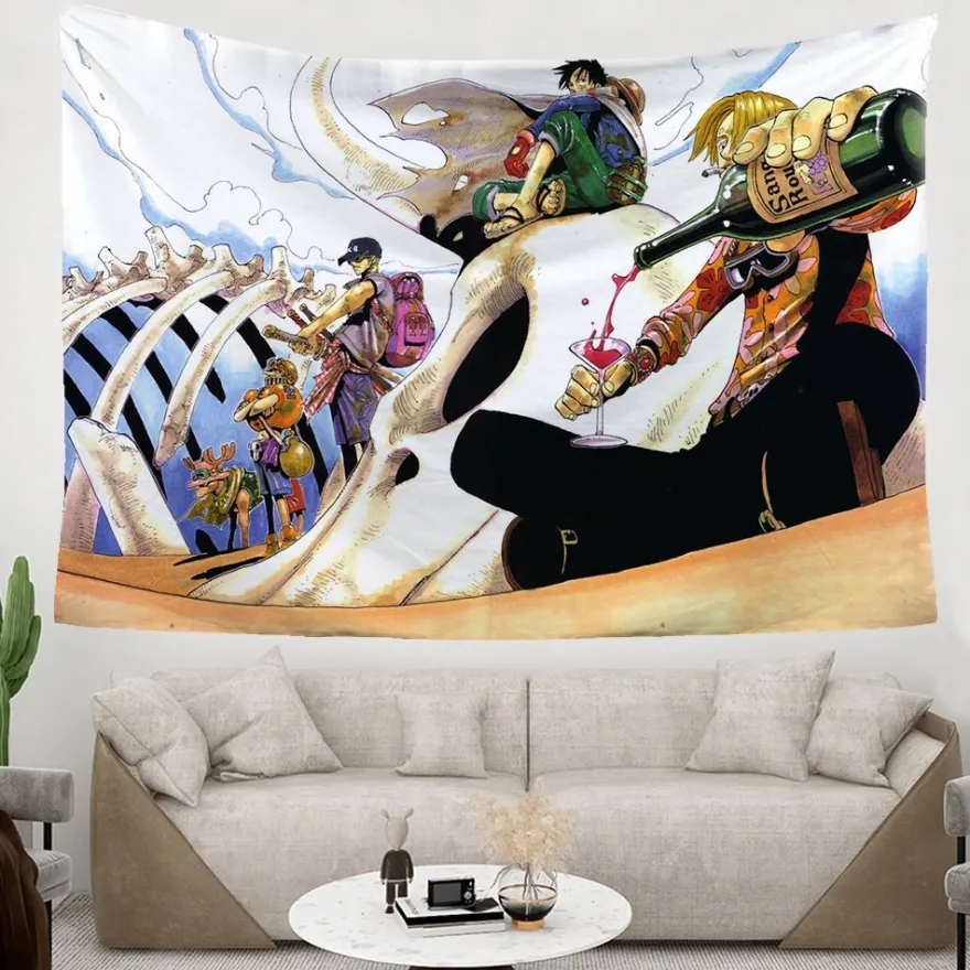 ONE PIECE Wandbehänge Nami Zoro Tapestry Hintergrund Tuch Schlafzimmer Wanddekoration