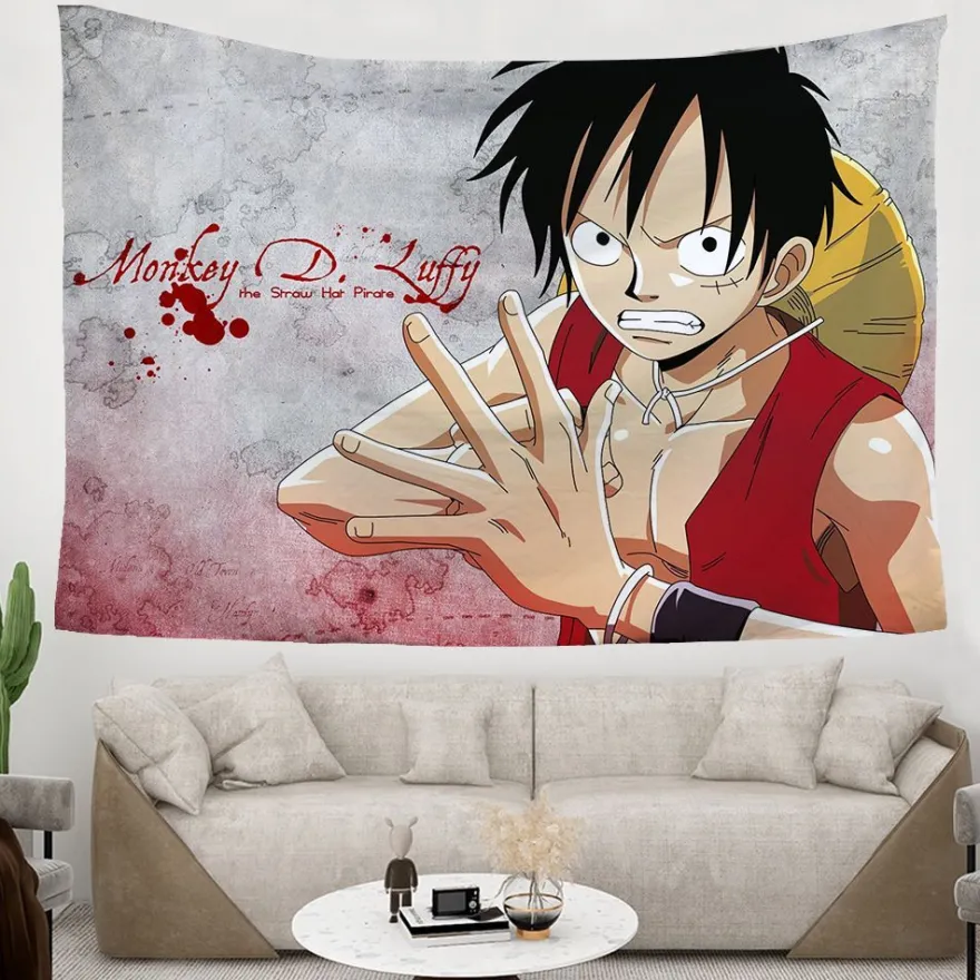 ONE PIECE Wandbehänge Nami Zoro Tapestry Hintergrund Tuch Schlafzimmer Wanddekoration
