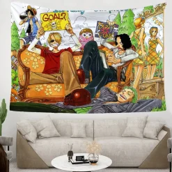 ONE PIECE Wandbehänge Nami Zoro Tapestry Hintergrund Tuch Schlafzimmer Wanddekoration