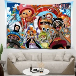 ONE PIECE Wandbehänge Nami Zoro Tapestry Hintergrund Tuch Schlafzimmer Wanddekoration