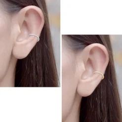 Opal Nasenring 316L Chirurgenstahl Septumring für Conch Rook Helix Ohrringe