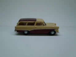 Opel Rekord PI CarAVan, beige/ weinrot, H0 Modell 1:87, Brekina 20049