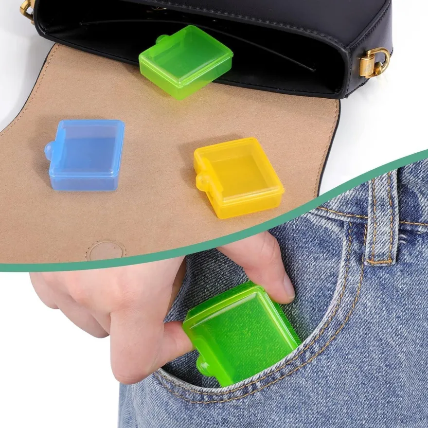 Opret 3 Stück Tablettenbox Pillendose für Vitamine Fischöl Unterwegs