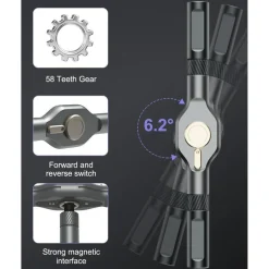 OQIMAX 42-in-1 Magnetischer Schraubendreher Set mit Ratschenmechanismus, 40