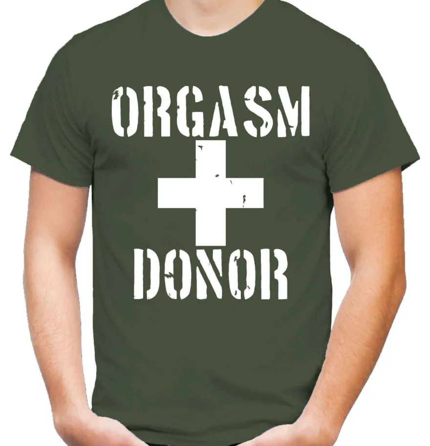 Orgasm Donor Männer T-Shirt | Spruch JGA Film Geschenk American Pie Stifler
