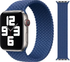 Original Apple Braided Solo Loop Armband 38/40/41mm Größe 3 Atlantic Blue