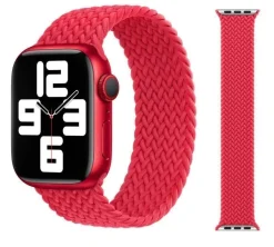 Original Apple Braided Solo Loop Armband 42/44/45mm Größe 7 (Product) Red 2. Gen