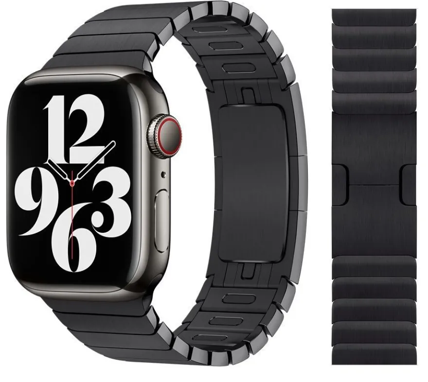 Original Apple Link Bracelet Armband 38/40/41mm MUHK2ZM/A Space Black 17cm Wie Neu