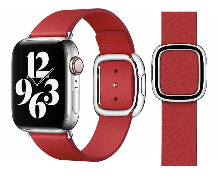 Original Apple Modern Buckle Armband Größe L 38/40/41mm MY682ZM/A Scarlet