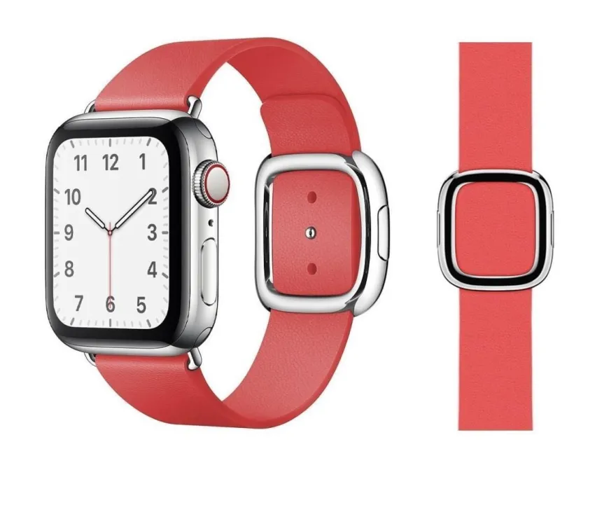 Original Apple Modern Buckle Armband Größe L 38/40/41mm MTQR2ZM/A Peony Pink Sehr Gut
