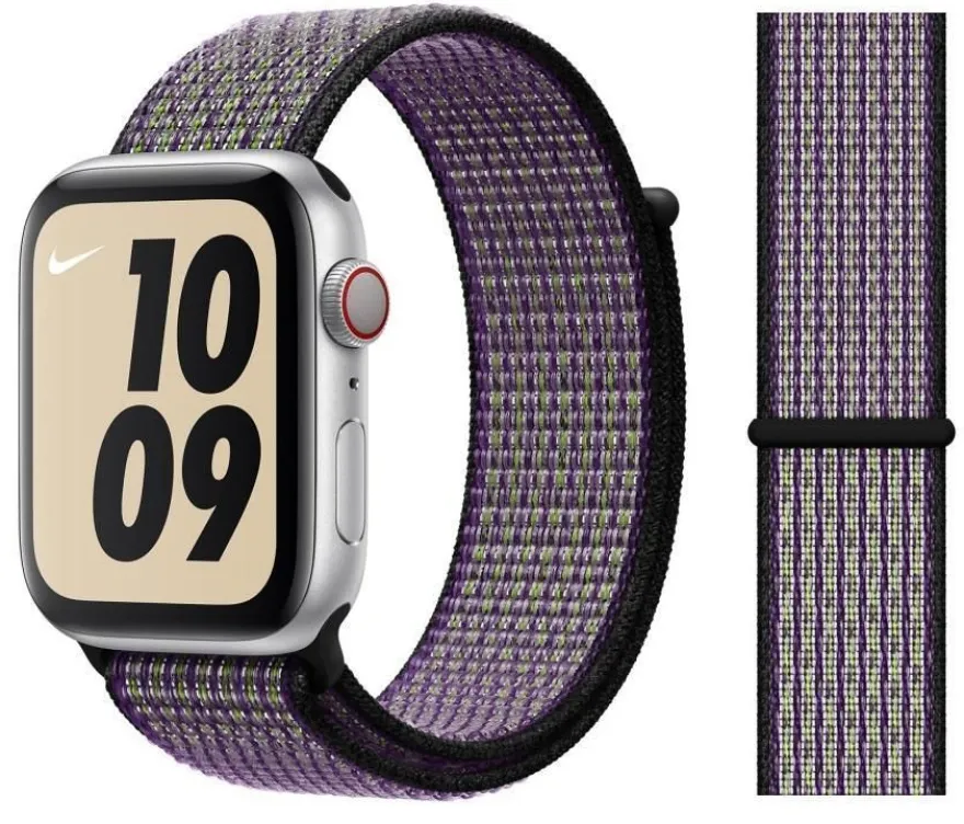 Original Apple Nike Sport Loop Armband 42/44/45mm MWU52ZM/A Desert Sand/Volt
