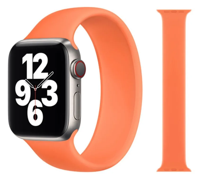 Original Apple Solo Loop Armband 42/44/45mm Größe 10 Kumquat