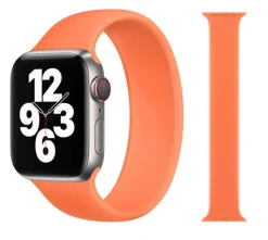 Original Apple Solo Loop Armband 38/40/41mm Größe 5 Kumquat