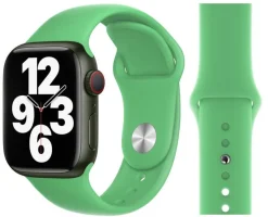 Original Apple Sport Armband S/M + M/L 38/40/41mm MN2C3ZM/A Bright Green Sehr Gut