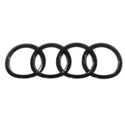 Original Audi A5 (B9 F5) Sportback Zeichen schwarz Heckklappe Ringe BlackEdition