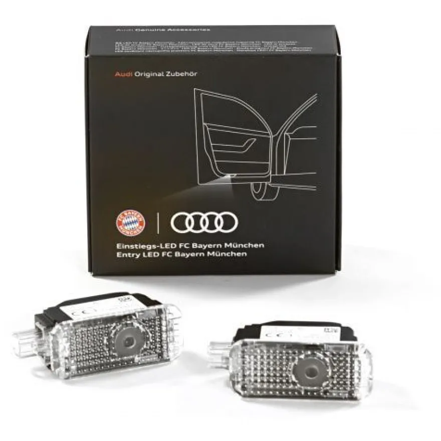 Original Audi Einstiegsleuchten FC Bayern München LED Projektor 4G0052133N