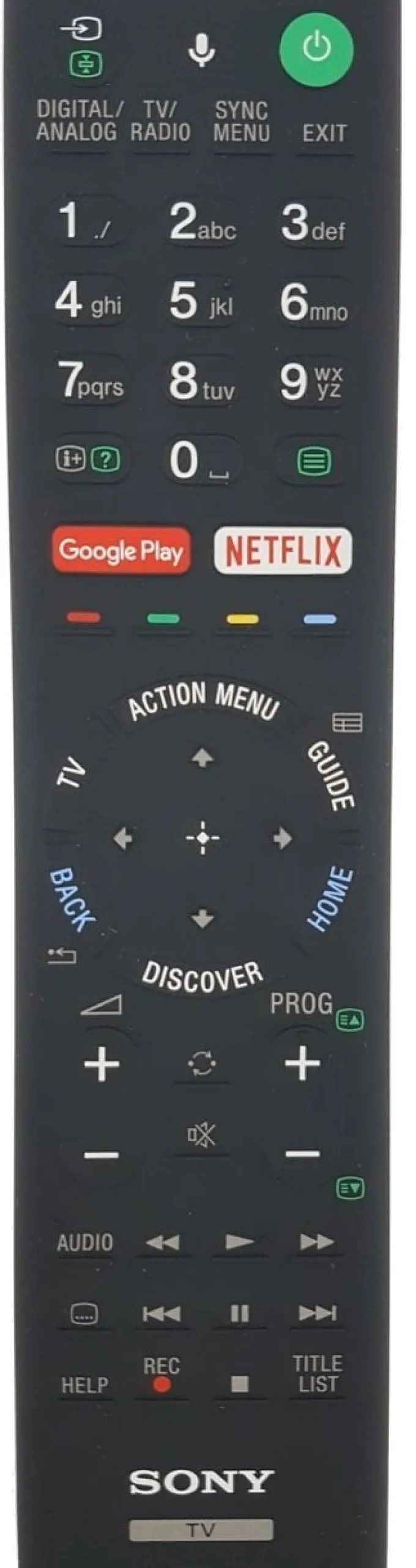 Originale Fernbedienung Sony TV KD-65XD8505 | KD-65XD8577 | KD-65XD8599 | KD-65XD9305