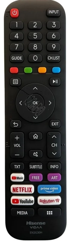 Originale Hisense TV Fernbedienung f?r HE43A6103FUWTS | HE43A6109FUWTS | HE50A6103FUW