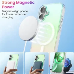 Ornarto Hue für iPhone 16 Case Magsafe stoßfeste Kratzfeste Handyhülle