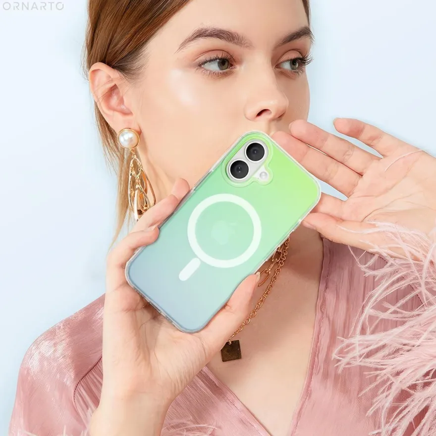 Ornarto Hue für iPhone 16 Case Magsafe stoßfeste Kratzfeste Handyhülle