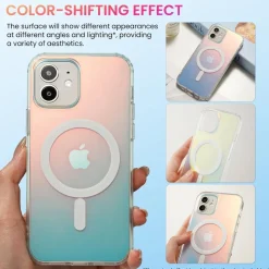 Ornarto Hue iPhone 16 Plus Hülle Magsafe Fluoreszierender Farbverlauf
