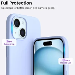 Ornarto iPhone 15 Hülle 6,1 Zoll, Silikon, Kratzfest Stoßfest, Olivgrün 2023