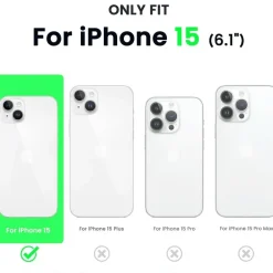Ornarto iPhone 15 Hülle 6,1 Zoll, Silikon, Kratzfest Stoßfest, Olivgrün 2023