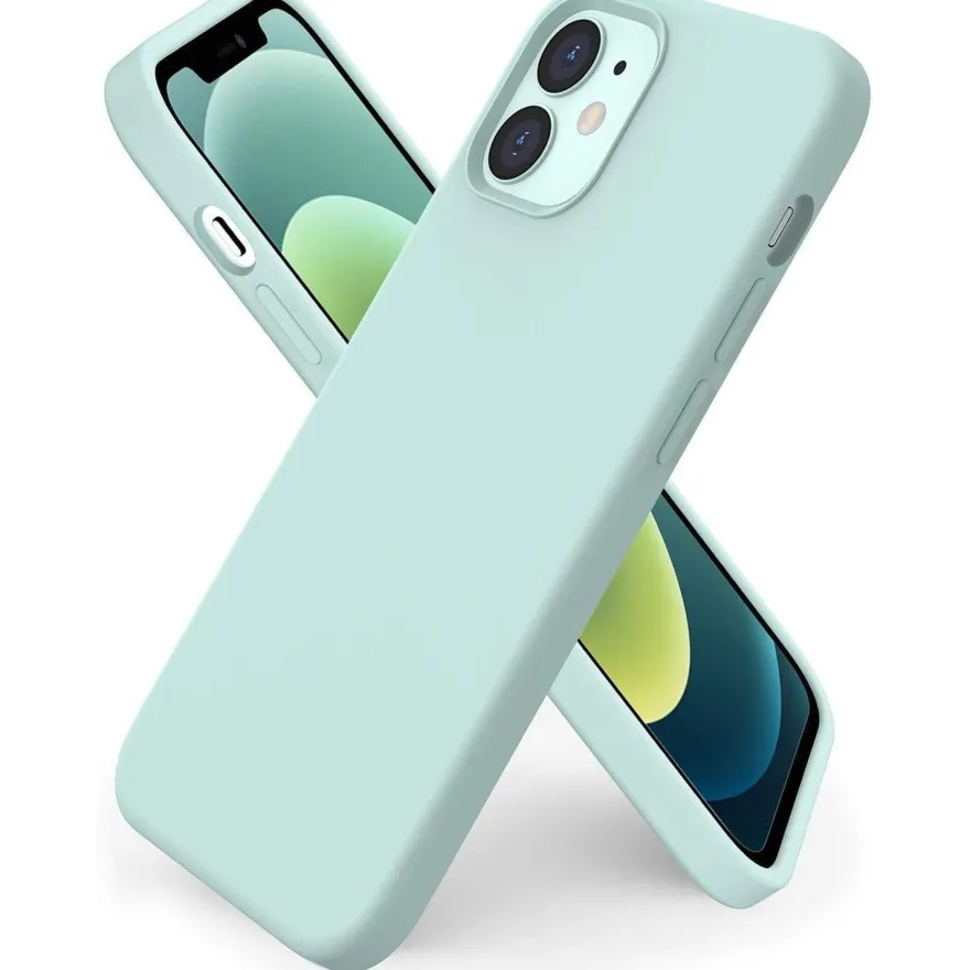 Ornarto iPhone 12 Mini 5,4 Case Ultra Dünn Flüssig Silikon Schutzhülle