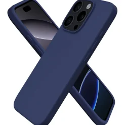 Ornarto iPhone 16 Pro Hülle Silikon 6,3 Zoll flüssiges Silikon Piniengrün