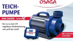 Osaga regelbare Teichpumpe OHE Variomatix 10-22-30000 Liter