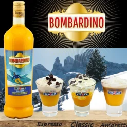 Oscar Bombardino - Likör mit Ei, Whisky und Rum 1,0 ltr. 17% Vol.