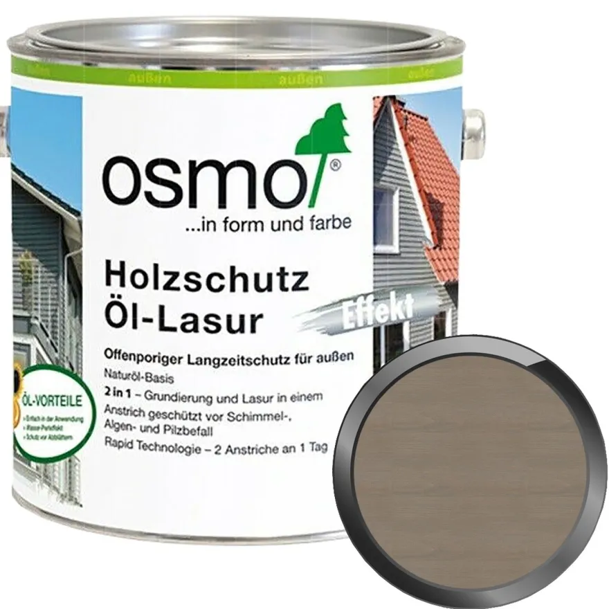 OSMO Holzschutz Öl-Lasur Effekt 2.5 Liter Holzlasur Metallic-Effekt Farbwahl