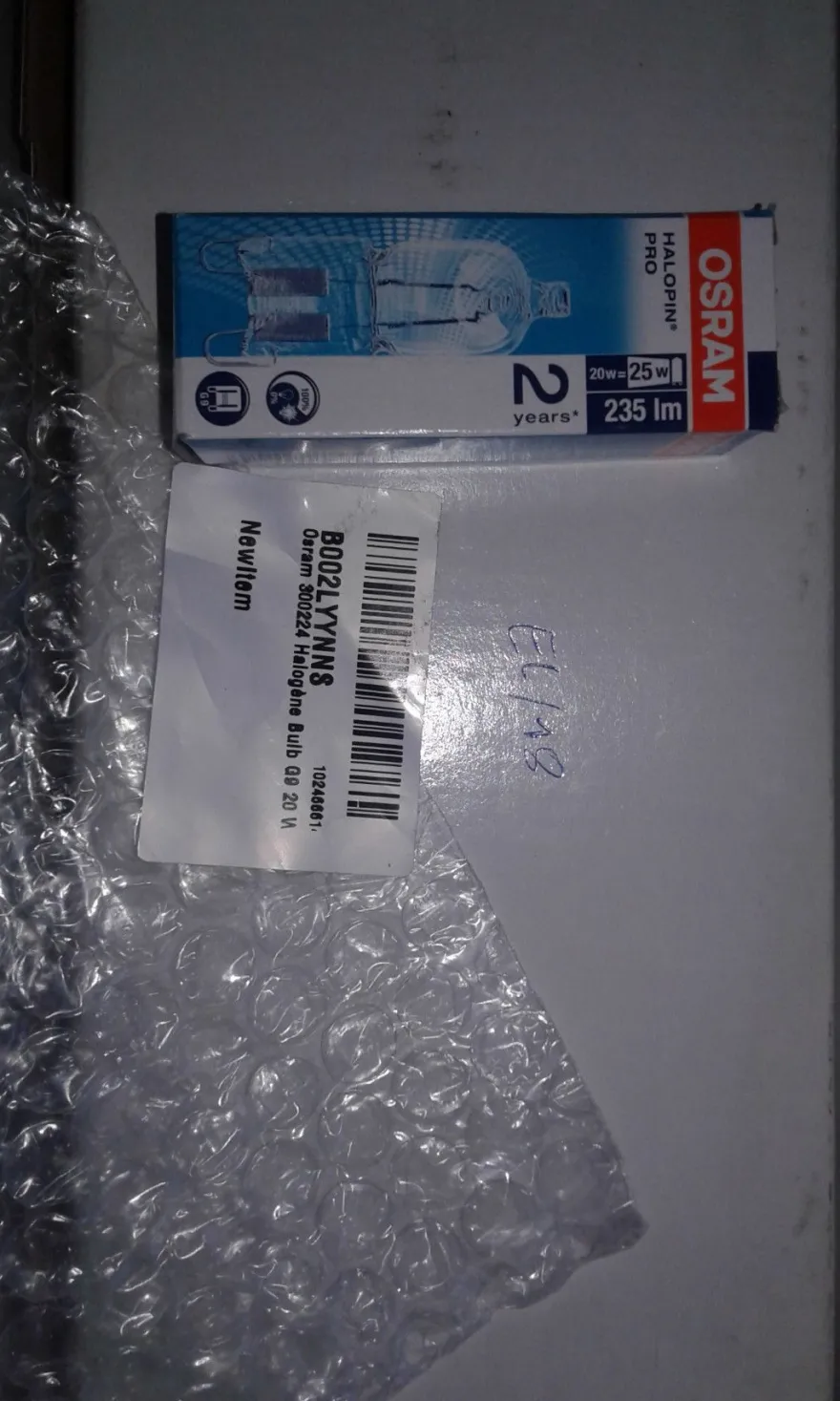 Osram Halogen 66720 20 Watt 230V G9 Halopin dimmbar Stecksockel Lampe 5 Stk