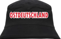 Ostdeutschland Blockschrift Farbig Fischerhut - bedruckt - Bucket Hat Anglerhut Hut