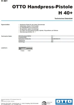 OTTO Kartuschenständer Silicon-Auspresspistole Kartuschenpresse Handpresspistole