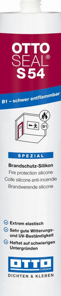 Ottoseal® S54 310 ml Das Brandschutz-Silikon B1 Für innen und außen UV-Beständig
