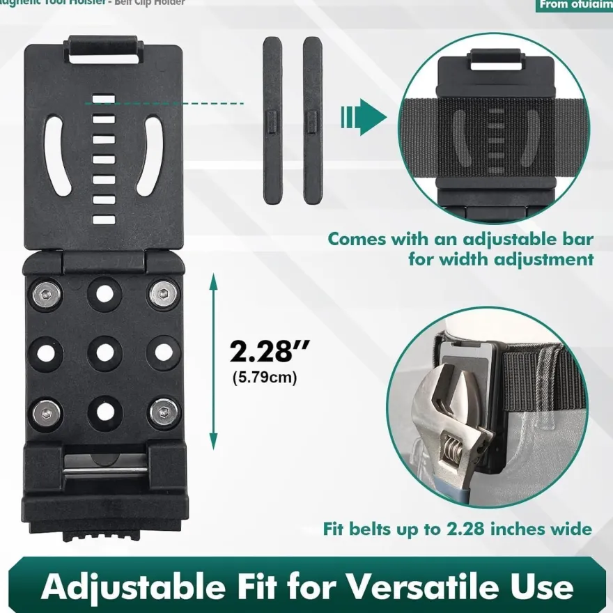 otuiaim Magnetische Werkzeughalterung Gürtelclip mit verriegelbarem Verschluss