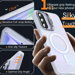 OWKEY Hülle für Samsung Galaxy A56/A36 5G mit Kamera Ständer, Schutzfolie