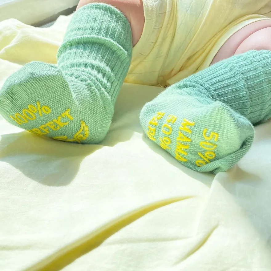 5 Paar Jeasona Baumwolle Baby Anti-Rutsch-Socken 0-12 Monate Mädchen Jungen