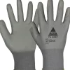 10 Paar Montagehandschuhe PU grau Größe 6 für Feinarbeiten