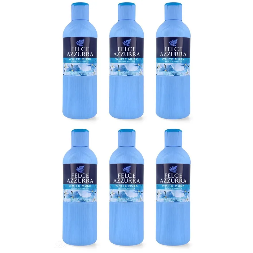 Paglieri Felce Azzurra Badeschaum muschio bianco - weißer Moschus 6x 650 ml