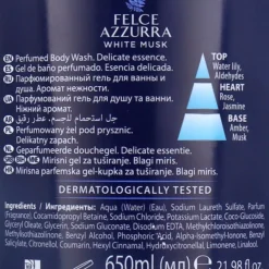 Paglieri Felce Azzurra Badeschaum muschio bianco - weißer Moschus 6x 650 ml