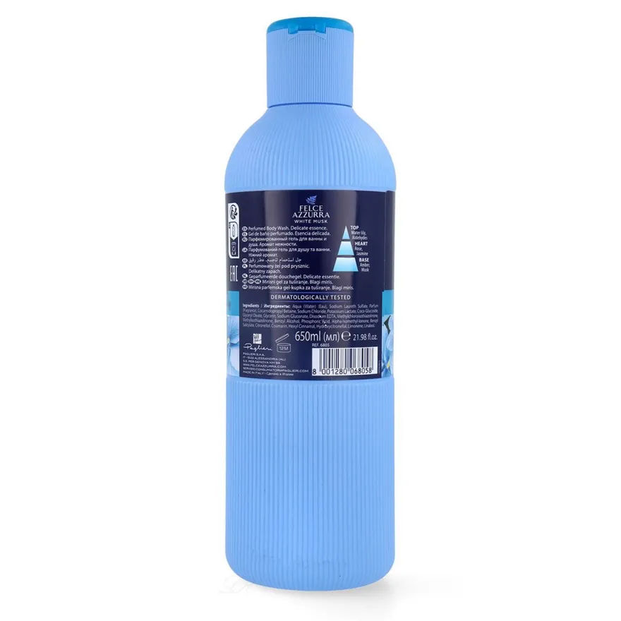 Paglieri Felce Azzurra Badeschaum muschio bianco - weißer Moschus 6x 650 ml