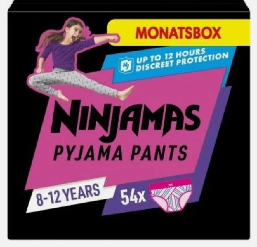 Pampers Ninjamas Pyjamahose Monatswindelpaket 27-43kg (54 Stück)