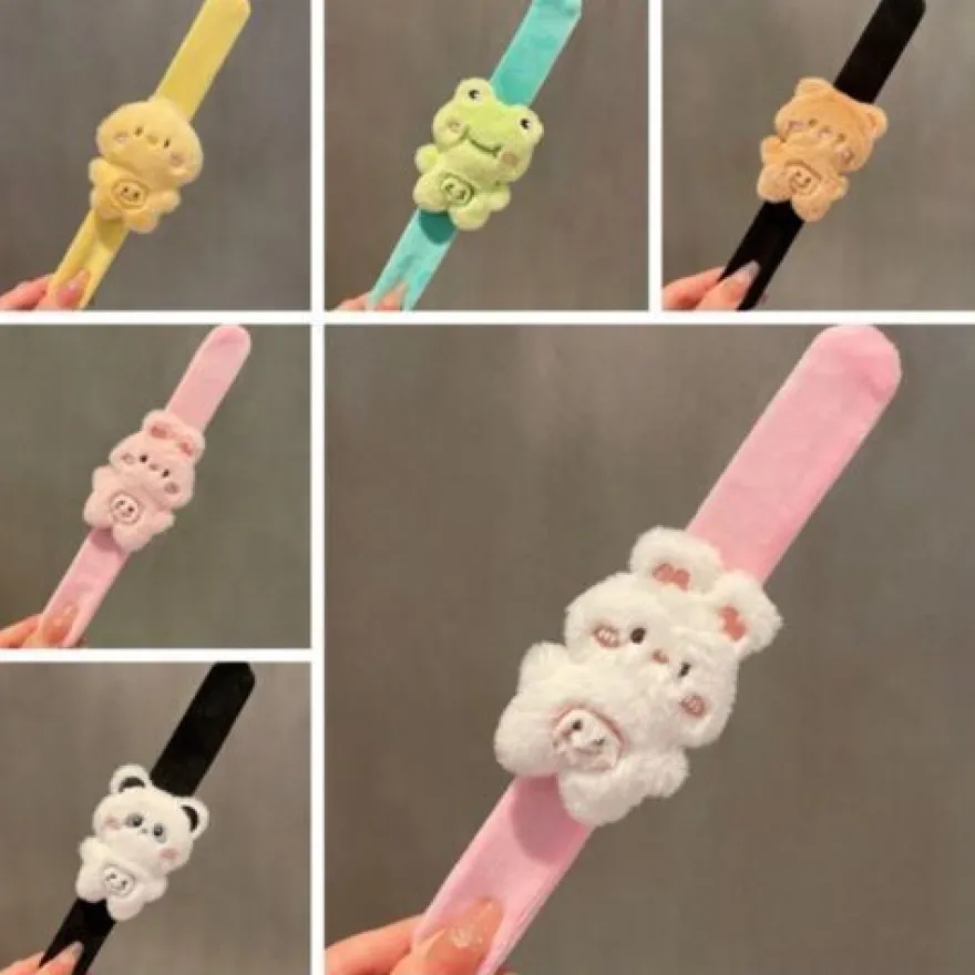 Panda Frosch Armband Plüsch Spielzeug PlüschtiereTierklatscharmband