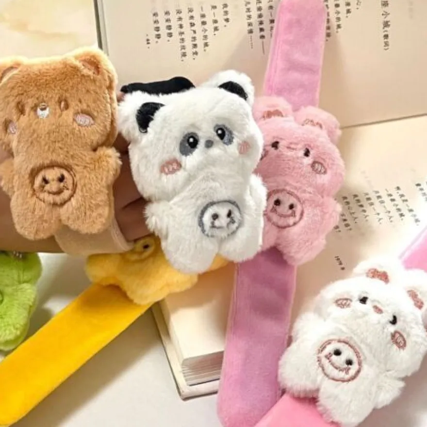 Panda Frosch Armband Plüsch Spielzeug PlüschtiereTierklatscharmband